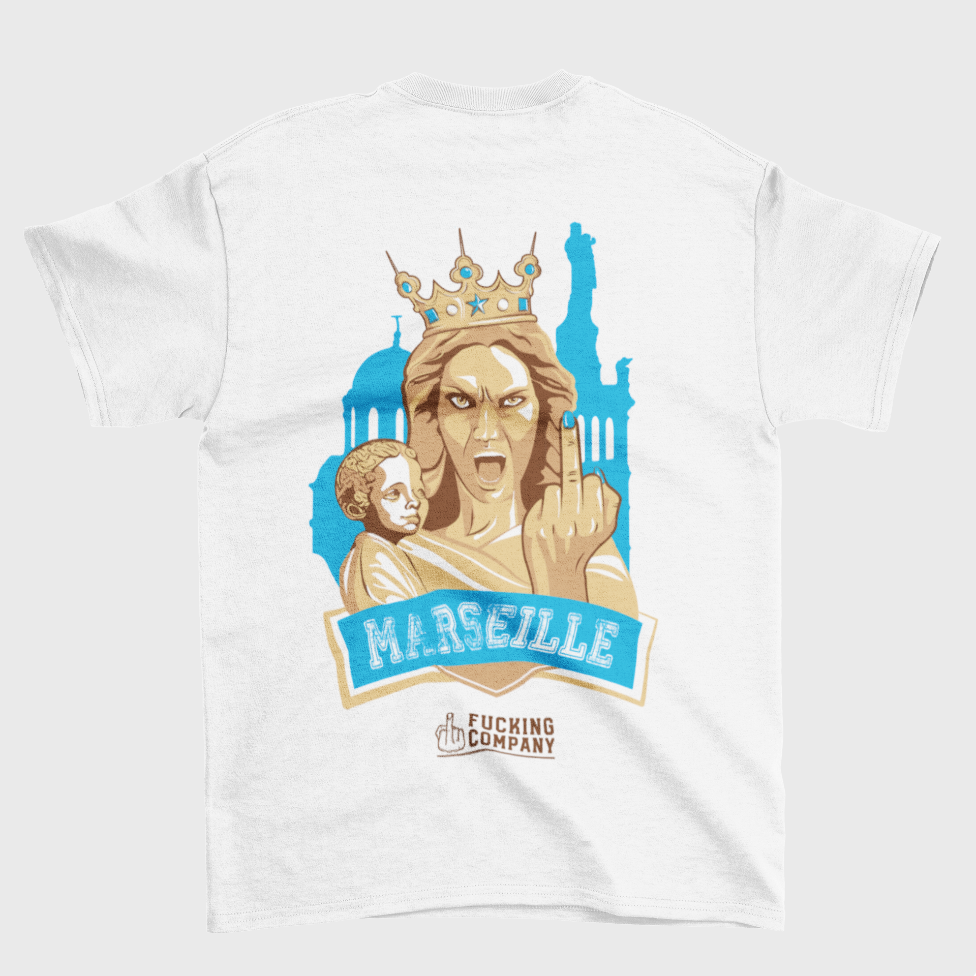 T-SHIRT MARSEILLE CLASSIQUE - BLANC