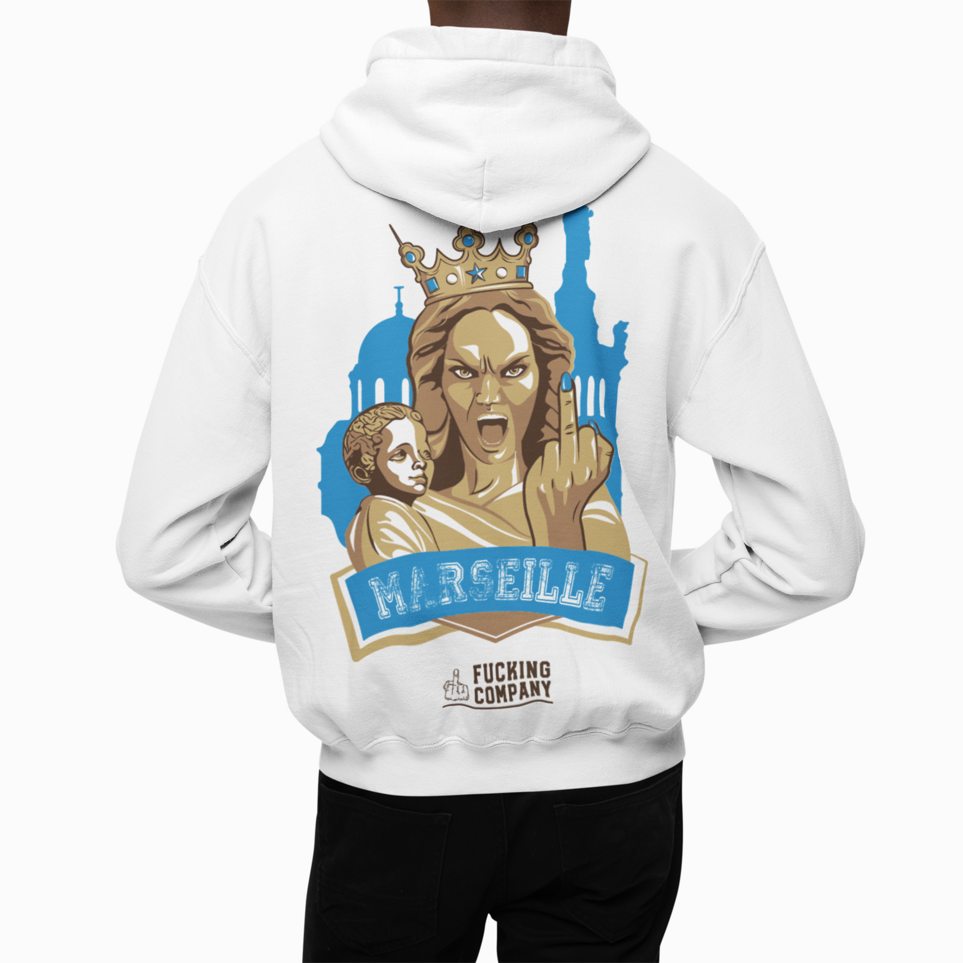 SWEAT SHIRT MARSEILLE - BLANC
