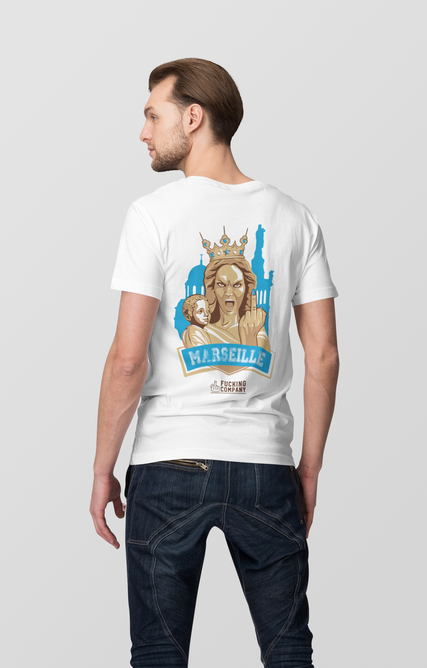 T-SHIRT MARSEILLE CLASSIQUE - BLANC